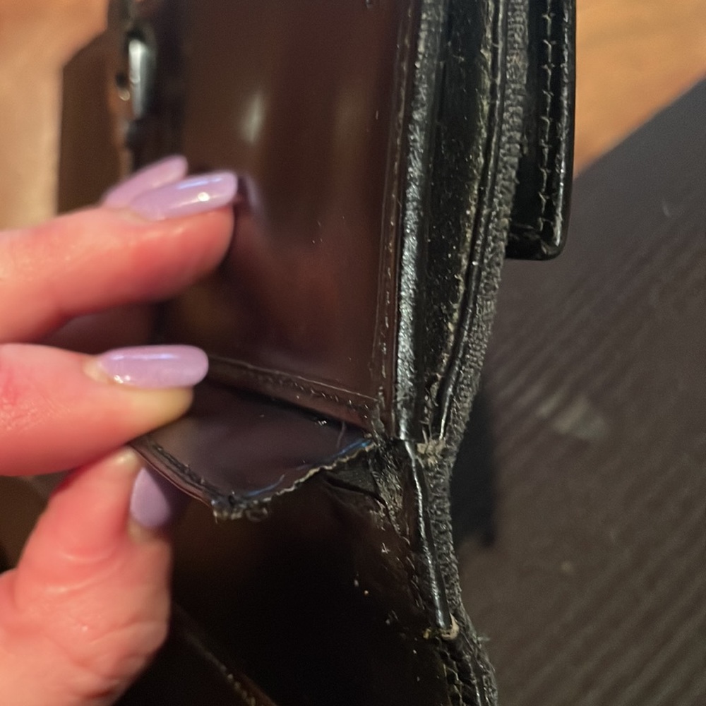🌞Vintage Gucci wallet! Canvas & leather 🖤🖤 - Picture 7 of 8